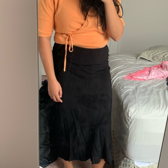 NWOT | AUDREY 3 + 1 - BLACK MIDI SKIRT - Picture 4 of 7